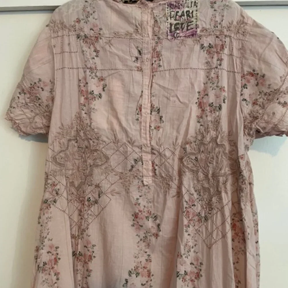 Magnolia Pearl Pink Floral Midi Dress - Picture 6 of 15